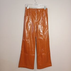 Free People Star-Crossed Lovers Vegan Leather Pants in Twin Flame Size 2